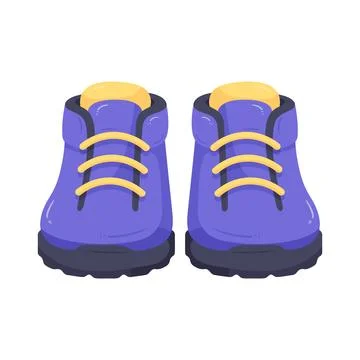 Illustration of hiking boots Stock Illustration