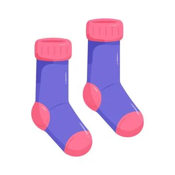 Illustration of hiking socks Stock Illustration