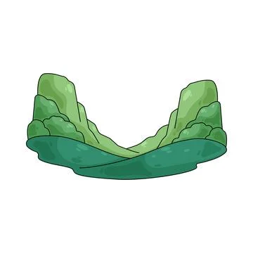 Illustration of hill 스톡 일러스트