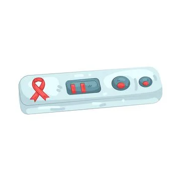 Illustration of HIV test Illustrazione stock