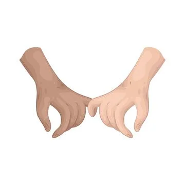 Illustration of Holding hands Illustrazione stock