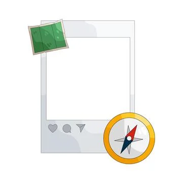 Illustration of holiday frame Illustrazione stock