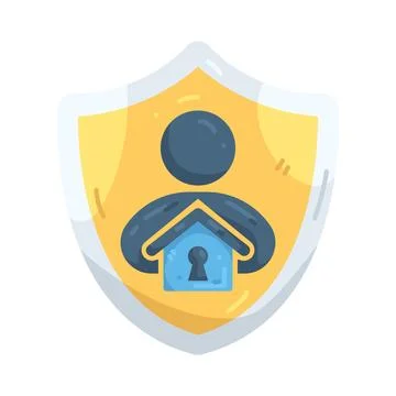 Illustration of Home security Stock Illustration