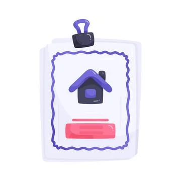 Illustration of homework sheet Stock Illustration