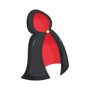 Illustration of hooded cape Stock Illustration