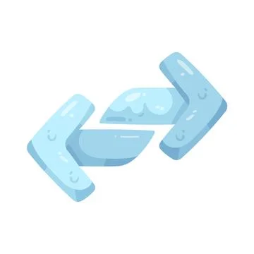 Illustration of horizontal swap arrows Stock Illustration