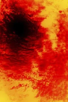 An illustration of a hot fire hell black hole Illustrazione stock