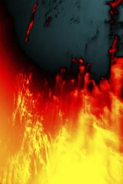 An illustration of a hot fire hell Illustrazione stock