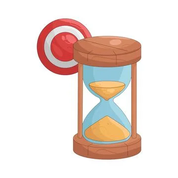 Illustration of Hourglass Stock Illustration