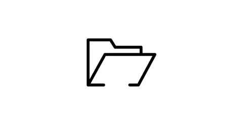 An illustration of a house with a folder and a house icon, symbolizing prop.. Stock Footage 334834276