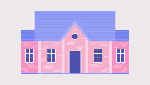 Illustration of house Ilustración de archivo
