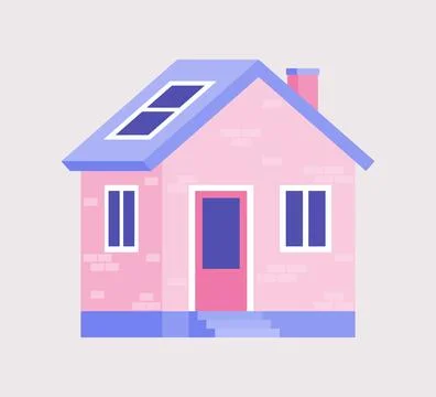 Illustration of house Ilustración de archivo