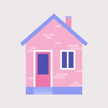Illustration of house Ilustración de archivo