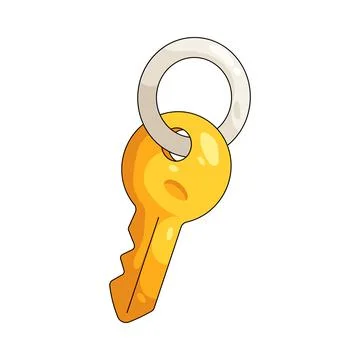 Illustration of house key Stock Illustration