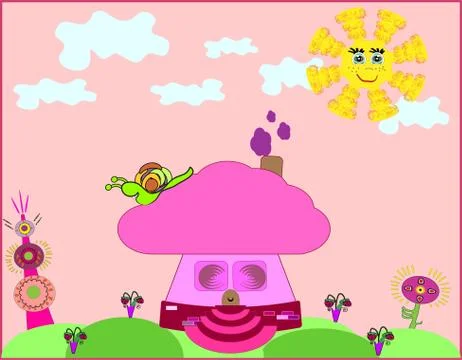 Illustration of house, vector Stock Illustration