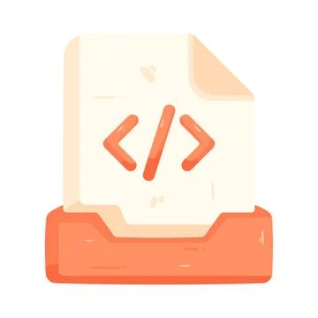 Illustration of html file Stock Illustration