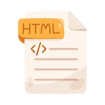 Illustration of html file Stock Illustration
