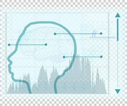 Illustration of human brain Stock Illustration