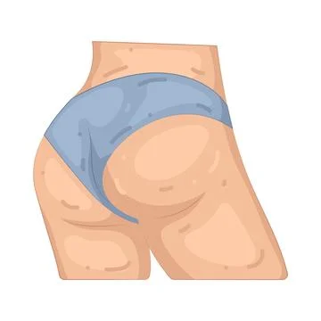 Illustration of human butt Stock Illustration