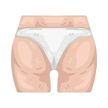 Illustration of human butt Stock Illustration