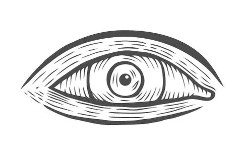 Illustration of human eye Stock Illustration