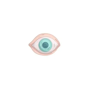 Illustration of human eye Illustrazione stock