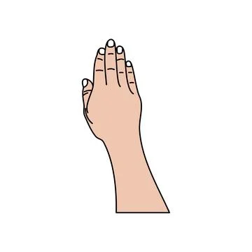 Illustration of human hands Stock Illustration