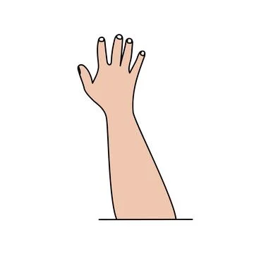 Illustration of human hands Stock Illustration