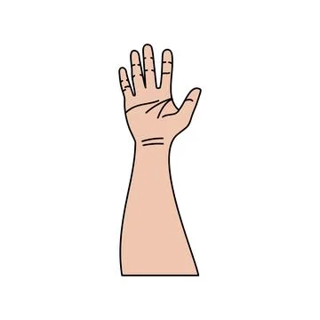 Illustration of human hands Stock Illustration