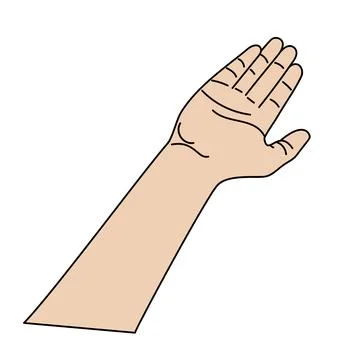 Illustration of human hands Stock Illustration