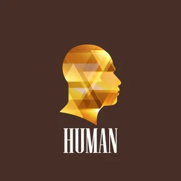 Illustration with a human head Stock Illustration