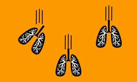 Illustration of human lungs Stock Illustration