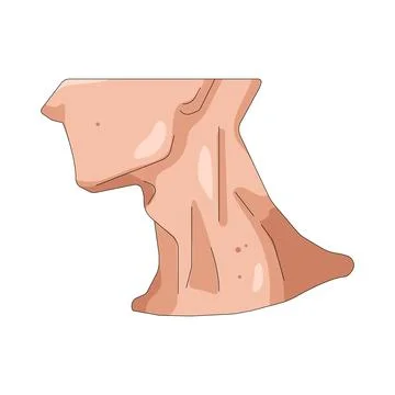 Illustration of  human neck Stock Illustration