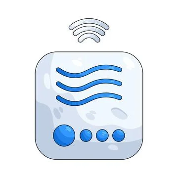 Illustration of humidity sensor Stock Illustration
