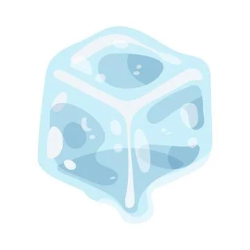 Illustration of ice cube Ilustración de archivo
