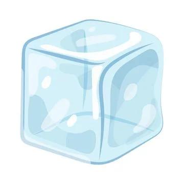 Illustration of ice cube 스톡 일러스트