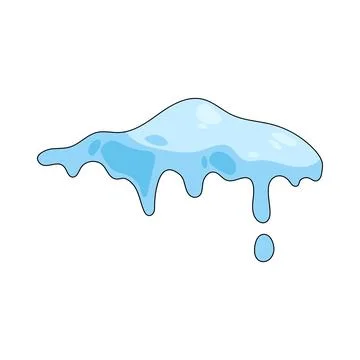 Illustration of Ice melting Stock Illustration