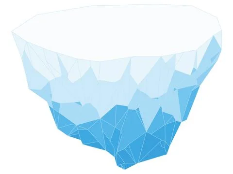 Illustration of an iceberg Stock Illustration