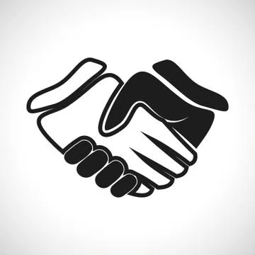 Illustration Icon Vector Handshake 스톡 일러스트