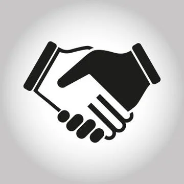 Illustration Icon Vector Shake Hands Stock Illustration