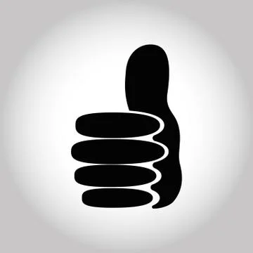 Illustration Icon Vector Thumbs Up Illustrazione stock