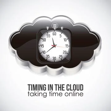 Illustration of icons of applications in the cloud, app icons, vector Illustrazione stock