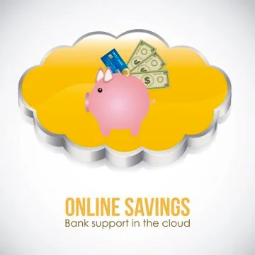 Illustration of icons of applications in the cloud, app icons, vector Illustrazione stock