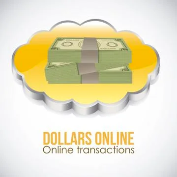 Illustration of icons of applications in the cloud, app icons, vector Stock Illustration