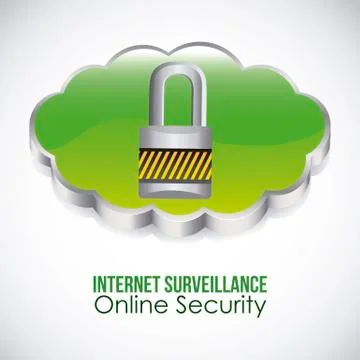 Illustration of icons of applications in the cloud, app icons, vector Illustrazione stock