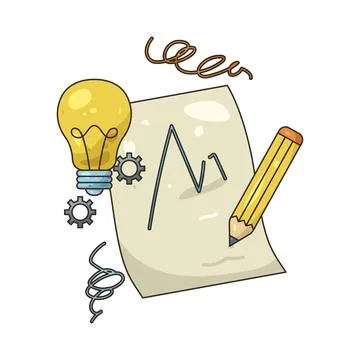 Illustration of idea project Stock Illustration