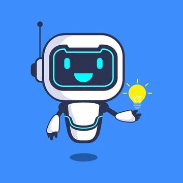 Illustration Idea Robot Character Vector Technology Stock Illustration