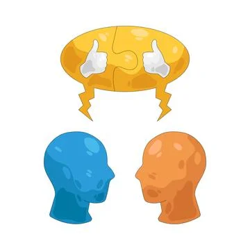 Illustration of Idea sharing Stock Illustration