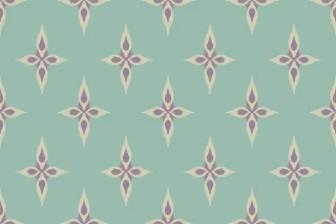 Illustration ,Ikat printing textile pattern wallpaper Stock Illustration