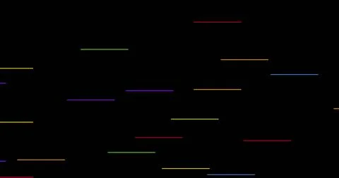 Illustration of illuminated multiple lines against black background, copy space 스톡 일러스트
